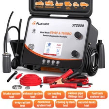 FOXWELL ST2000 4" Screen Automotive Diagnostic Smoke Machine W/Built-in Air Pump