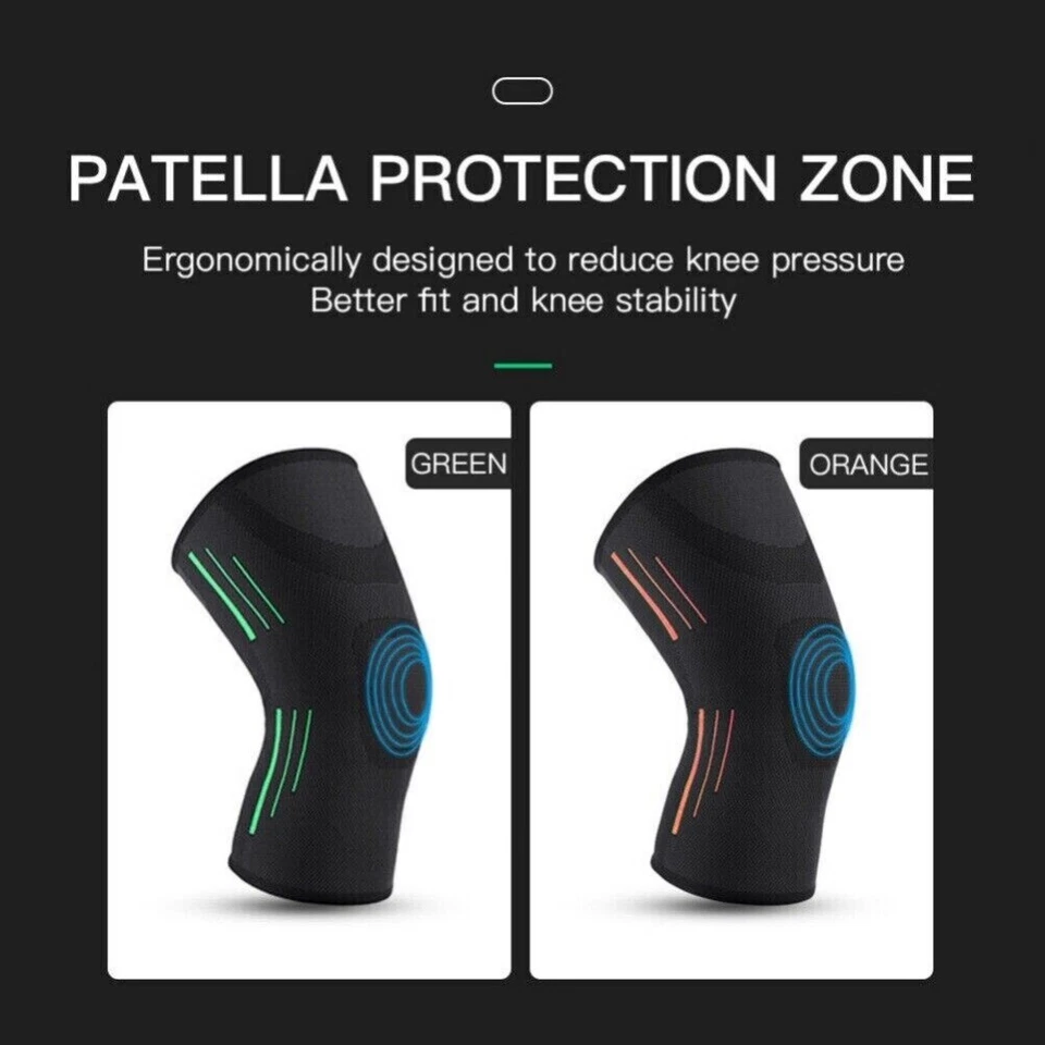 1PCS Knee Sleeve Compression Brace Support For Sport Joint Pain Arthritis Relief - Image 3 of 4