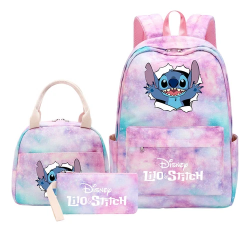 Lilo and Stitch Teenage Student Girls School Bag Three Piece Backpack Set - Picture 52 of 53