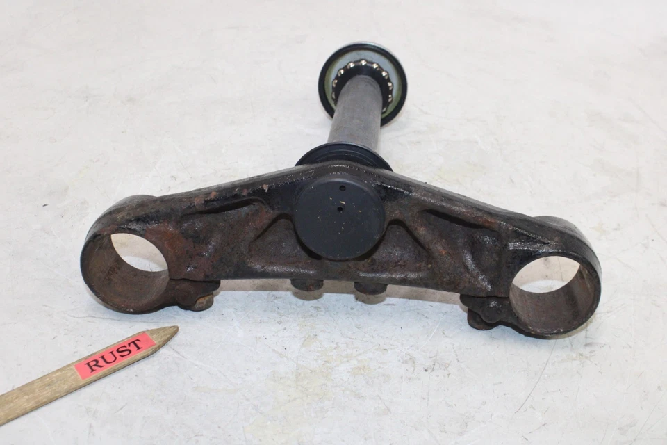 09-15 YAMAHA FZ6R OEM HORQUILLA DELANTERA ABRAZADERA INFERIOR TRIPLE ÁRBOL VÁSTAGO Foto 4 de 4