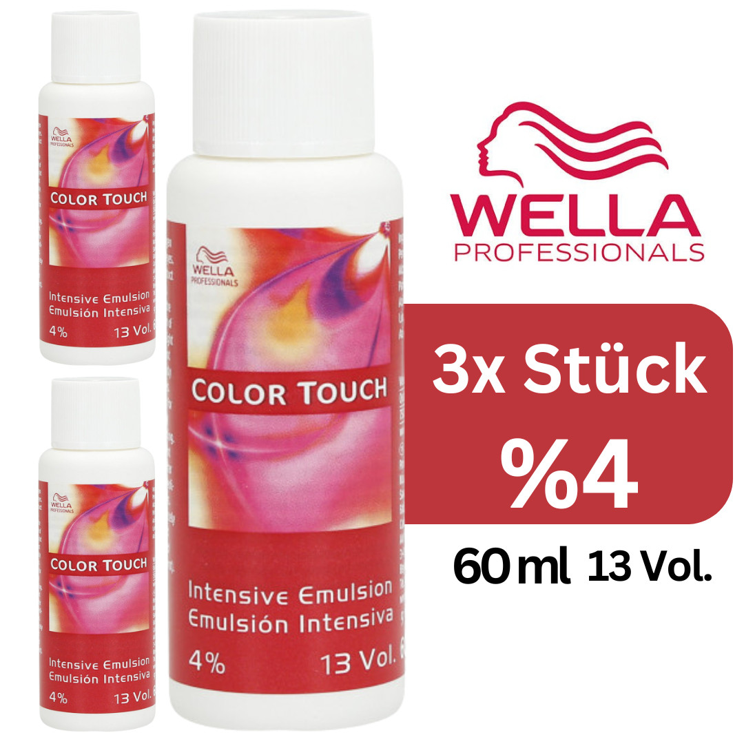 3x60ml Wella Professionals Color Touch Intensiv Emulsion 4% | Entwickler 13 Vol.