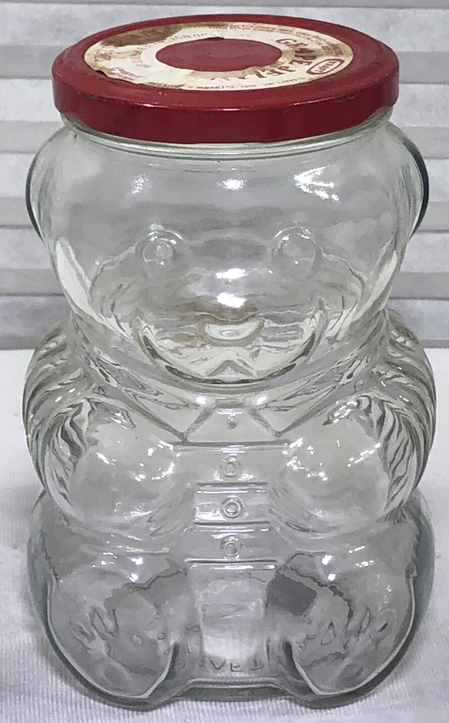 Vintage Kraft Bear Jar Bottle Bank 1988 6" Tall Honey eBay