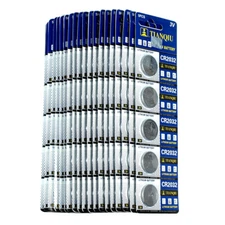 100 PCS CR2032 Lithium Battery 3V Button Cell Batteries-Carded