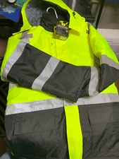 OccuNomix Type R Class 3 Hi-Vis Premium Insulated Cold Weather Parka, LUX-TJCW