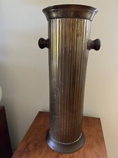 Antique Brass Fluted Umbrella Stand