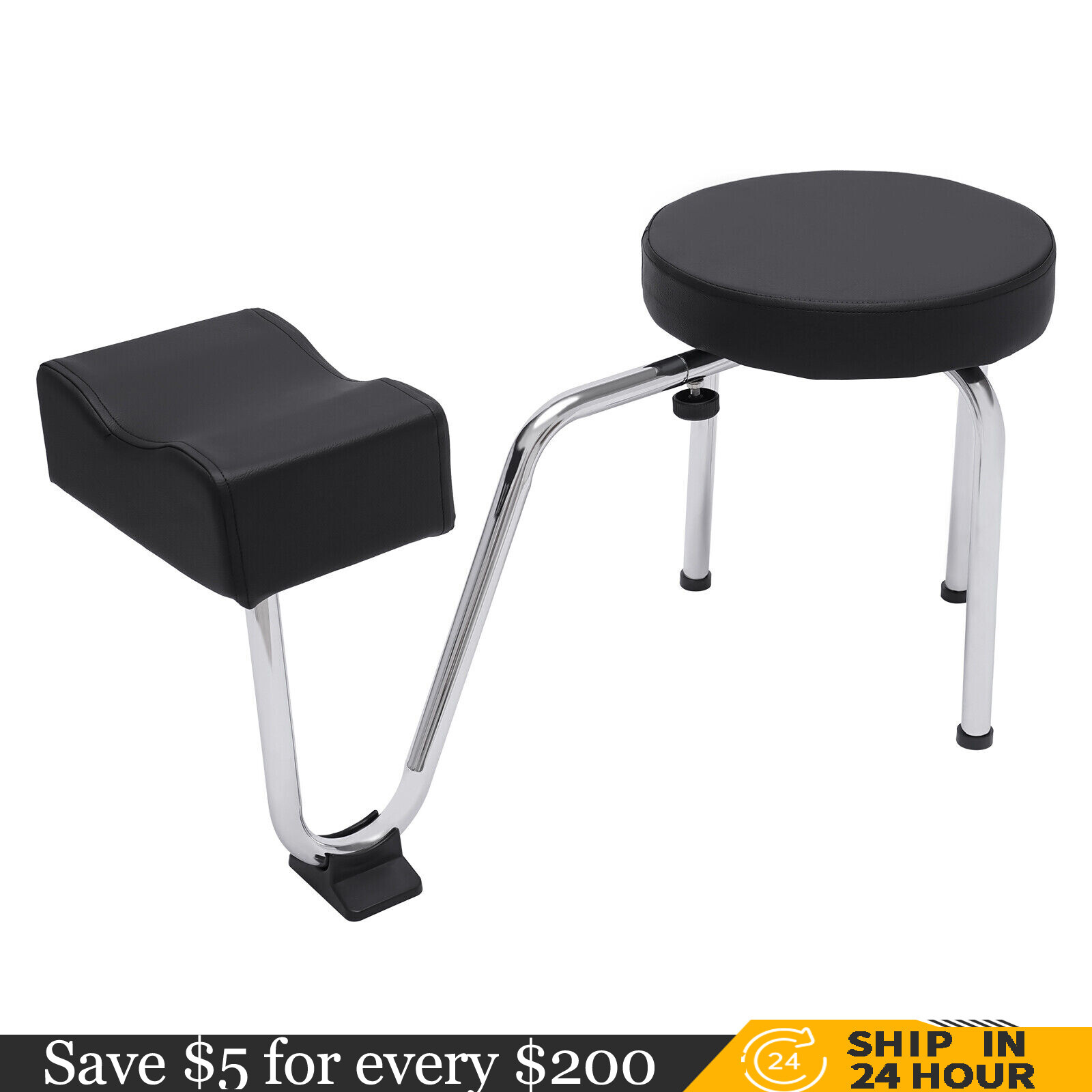Salon Beauty Pedicure Manicure Chair Freestanding Footrest Nail Stool Tattoo