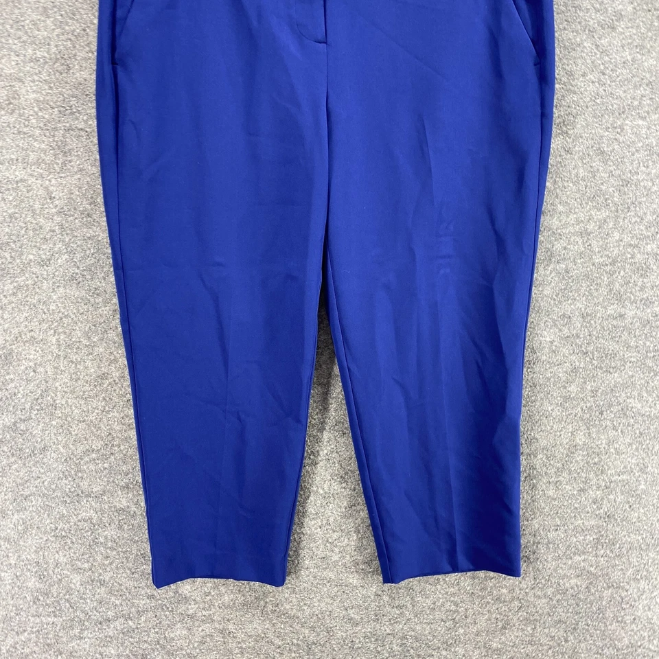 Pantalones Cortos Apt.9 Mujer 14 Azul Tiro Alto Ajustados Frontales Planos Bolsillos Torie Foto 4 de 4