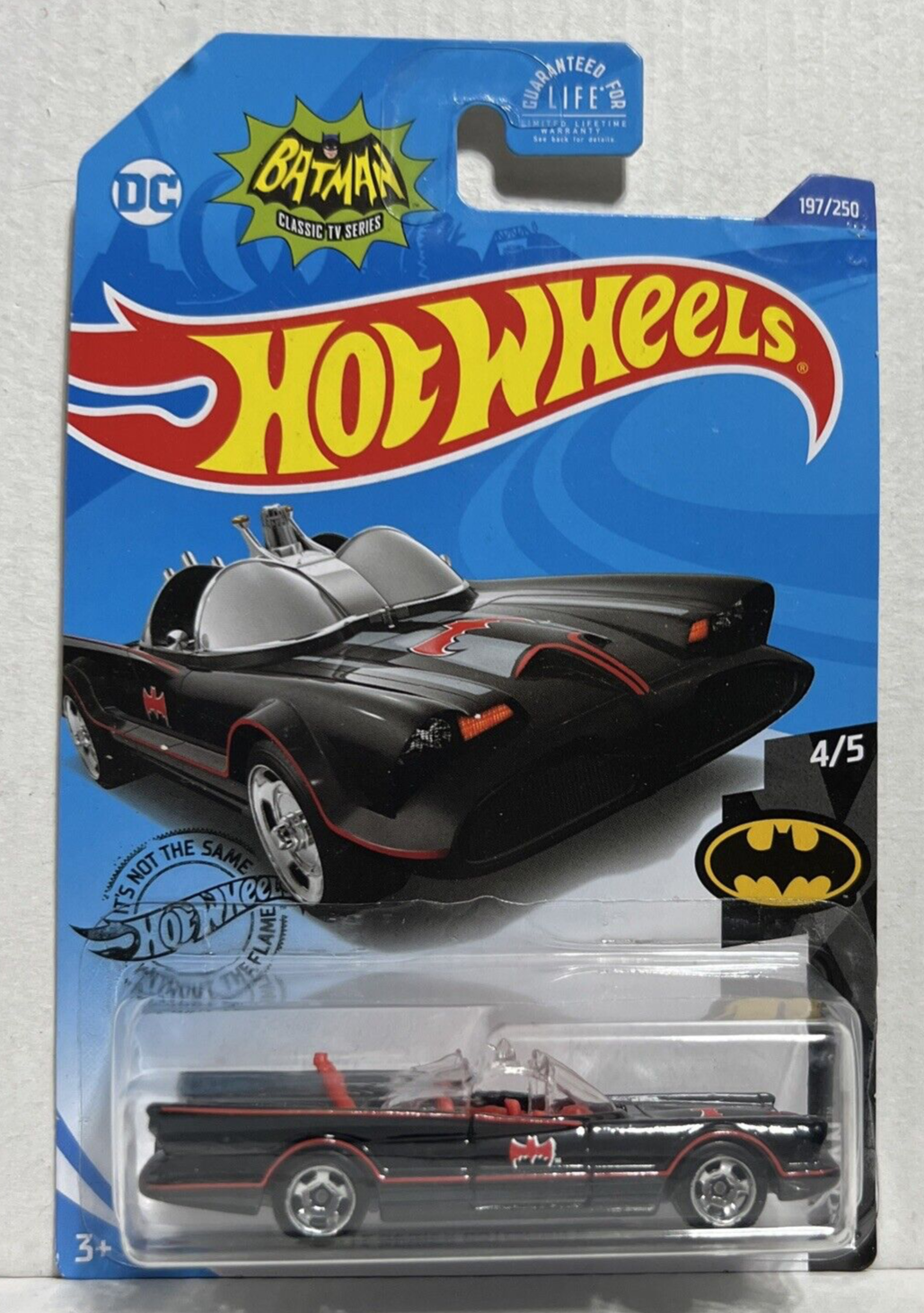 Carrinho Hot Wheels Batman Tv Series Batmobile Dc 4/5