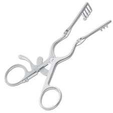 BECKMAN-WEITLANER Retractor, 5.1/2", Hinged Arms, Blunt 3 x 4 Teeth