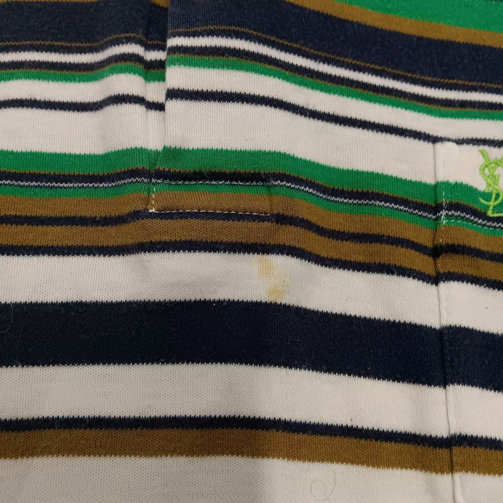 Polo vintage LKNW YSL YVES SAINT LAURENT ITALIA tg. Manica corta a righe