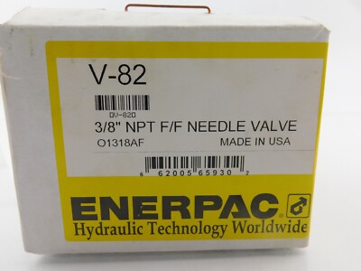 ENERPAC V-82 3/8 '' NPT F/F NEEDLE VALVE 01318AF
