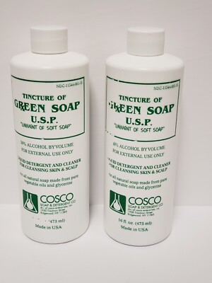 COSCO Tincture of Green Soap Two (2) 16 oz. Bottles Never Used