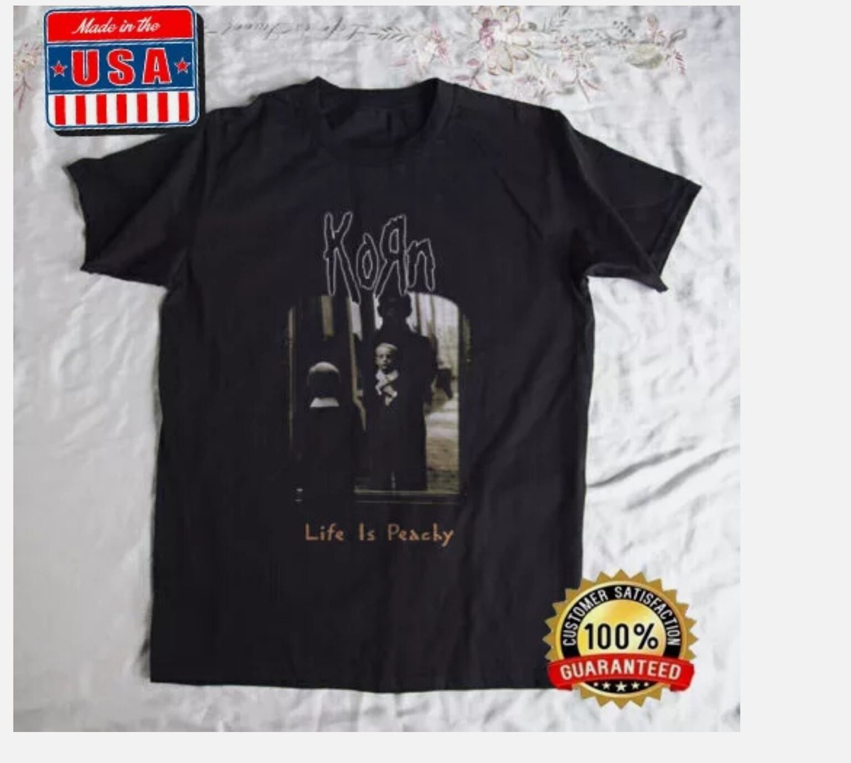 90's KORN LIFE IS PEACHY ツアー バンド Tシャツ Vintage 1996 Korn Life Is Peachy Album Tee by Giant | Reset