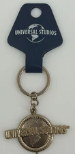 NEW Universal Studios Keychain Key Ring Gold Tone Fob