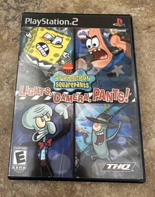 SpongeBob SquarePants: Lights, Camera, Pants PS2 2005 With Manual