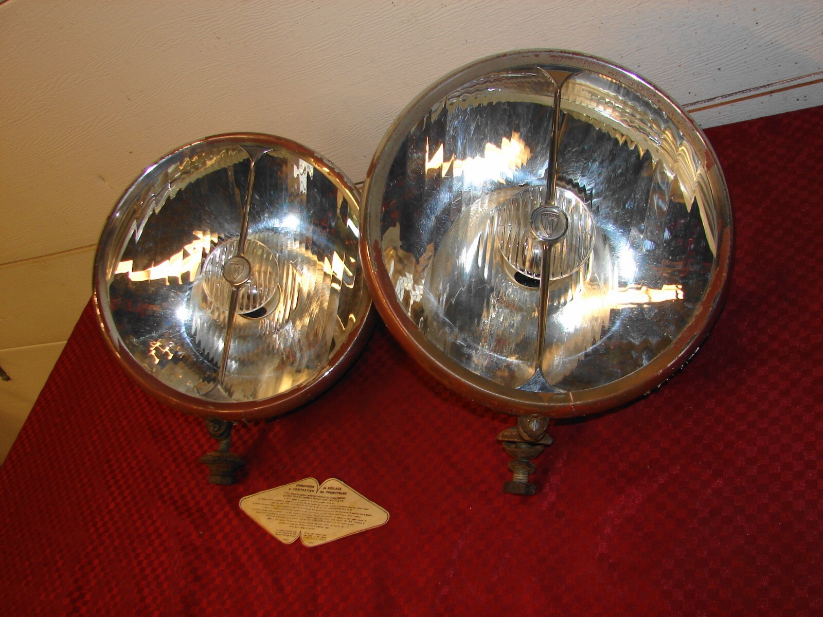 PRE WAR MARCHAL 8J 8 INCH HEADLIGHTS BUGATTI