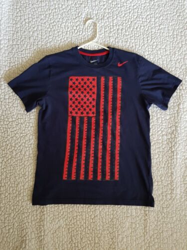 Nike US Soccer Tshirt Flags Large - Picture 1 of 5