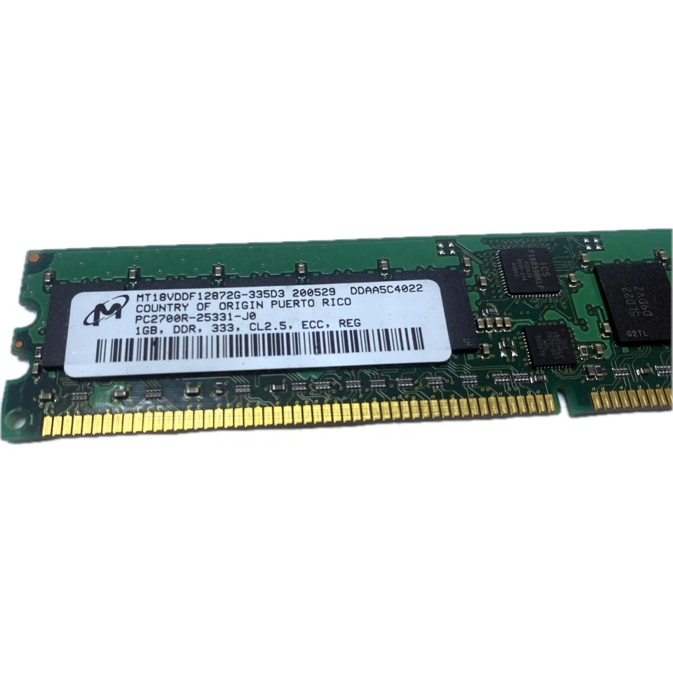 Sun 370-7671 Memory 1GB PC2700 DDR RAM - Image 2 of 3
