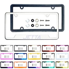 Laser Etched Customize Stainless Steel License Frame Silicone Guard Fit Jetta Laser Etched Customize Stainless Steel License Frame Silicone Guard Fit Jetta