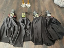 VTG 90s Paper Magic Group Halloween Hanging Prop Decor Lot Ghoul Zombie Skeleton