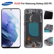 For Samsung Galaxy S23 FE 5G S711U OLED Display Screen Replacement Black Frame