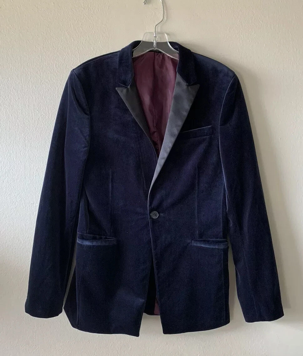 Topman velvet blazer sale