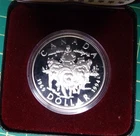 1994 Royal Canadian Mint Proof Silver $1 Dollar Coin With Box 925, 0.74 ASW