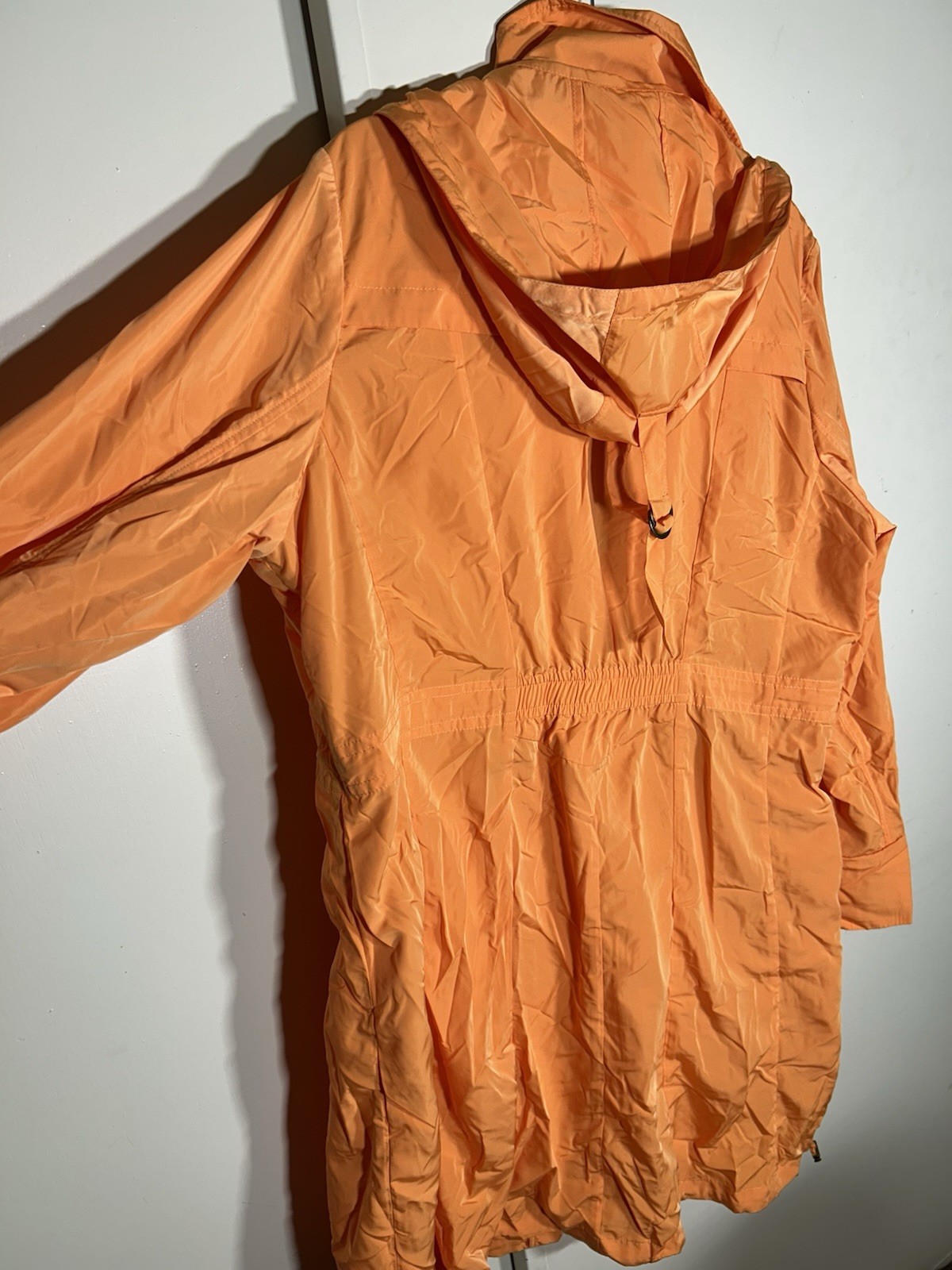 Vintage Pendeleton Bright Orange Packable ZipUp H… - image 16