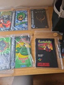 Sega Saturn PAL Manuals, Resident Evil, Nights, Sonic R, Quake, Lemmings