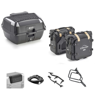 GIVI B45+ Top Case Kit With GRT720B Bags For Kawasaki KLE VERSYS 2015-2017