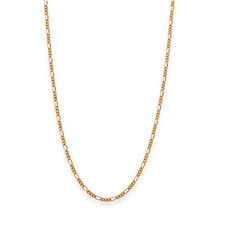9ct Rose Gold Fine Figaro Chain - 18" - 3.9g