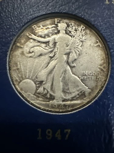 1947 Liberty Walking Half Dollar AG About Good 90% Silver 50c US Coin