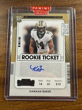 Kawaan Baker 2021 Panini Contenders Rookie Ticket #258 (RC) Auto