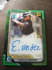 2024 Bowman Chrome 1st Esmerlyn Valdez True Green Refractor Auto #/99 Pirates RC