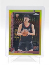 YANG HANSEN 2025-26 TOPPS CHROME ROOKIE YELLOW REFRACTOR RC /275 Q5692