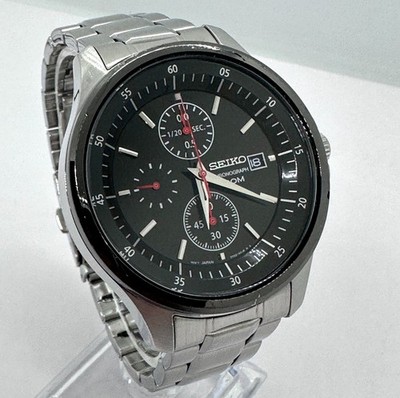 Seiko 7T92-0NY0 Herren Quarz Analog Uhr Datum Chronograph