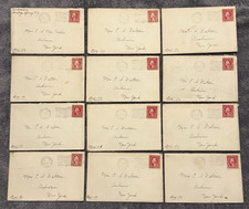 1923&ndash;1925 Saratoga Springs NY letter lot (12) covers w/ contents, 2&cent; Washington