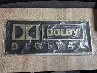 DOLBY DIGITAL - PVC KINO SCHILD - HEIMKINO - HOME CINEMA (ORIGINAL & RARITÄT) !!