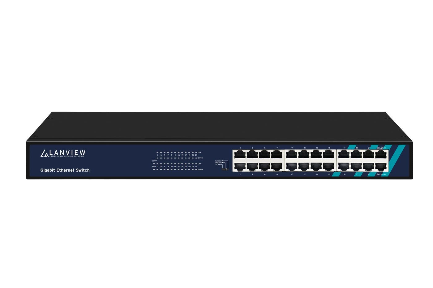 Lanview LVN-1UMOUNT-24PORT-1G Unmanaged 24-Port Full