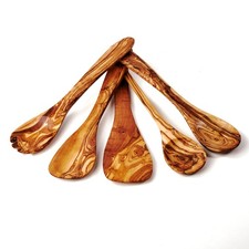 Ensemble De 5 Ustensiles De Cuisine En Bois D'Olivier