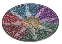Indischer RäUcherstäBchenhalter Ø 10 Cm Aus Speckstein, Regenbogen Kerzentel