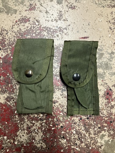 2x USGI Nylon Alice Handgun Magazine Pouch-OD GREEN
