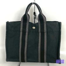 Hermès Fool Toe Canbus Tote Bag Black Authentic Used