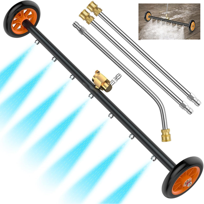 #ad 2 in 1 undercarriage Pressure Washer Attachment24 Inch Water Broom w 7 Nozzles $37.98