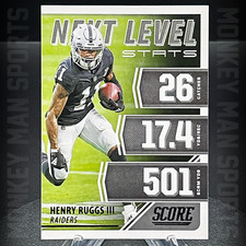 2021 Score - Henry Ruggs III - NEXT LEVEL STATS #NL25 RAIDERS MINT