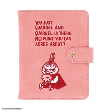 Moomin m6Y Pink Passport  Card Case with Snap Closure Used