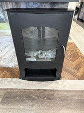 LARGE BIO ETHANOL STOVE CHARCOAL BLACK STOVE SOLO 6 LOG STORE No chimney needed
