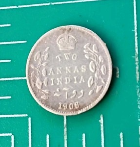 BRITISH INDIA    .2  ANNAS  1908            EDWARD VII