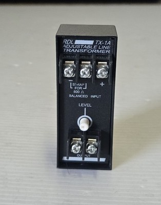 RDL TX-1A Adjustable Line Transformer Balanced to Unbalanced Output