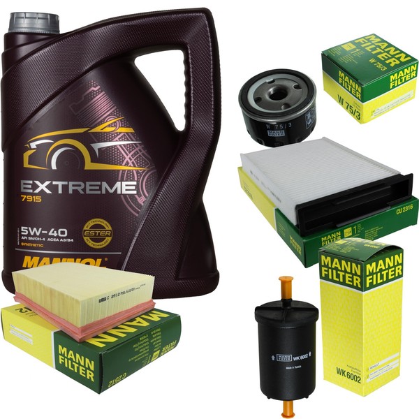 Inspektionspaket 5L Mannol Extreme 5W-40 FüR Renault Megane II Kombi 1.6 16V-image